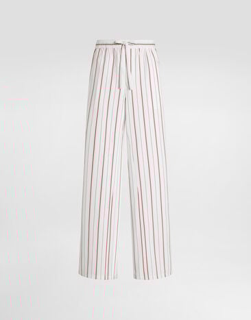 Dolce & Gabbana Striped poplin trousers Multicolor GP18JTFR51T