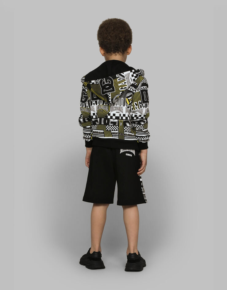 Dolce & Gabbana DNA 印花平纹针织连帽卫衣 多色 L4JWKXII7E9