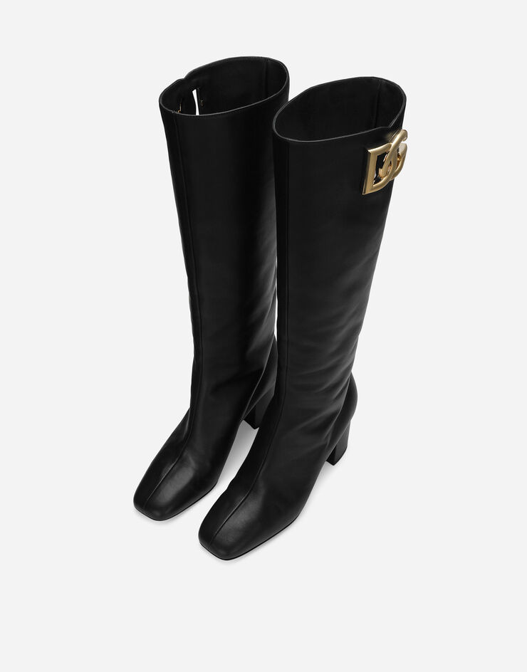 Dolce&Gabbana Bottes en cuir nappa Noir CU1067AQ513