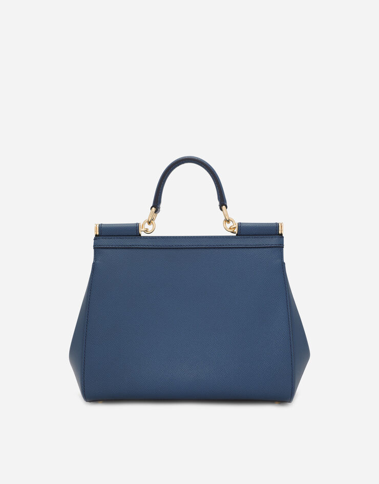 Dolce & Gabbana Sac à main Sicily grand format Bleu BB6002A1001