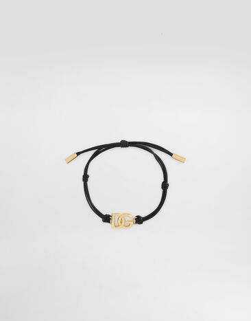 Dolce & Gabbana Pulsera de cuerda con logotipo DG pequeño Multicolor WBP5L1W1111