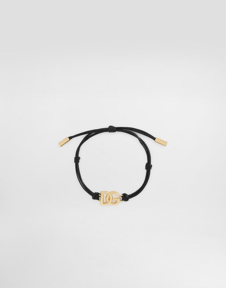 Dolce & Gabbana Kordelarmband mit kleinem DG-Logo Mehrfarbig WBP5L1W1111