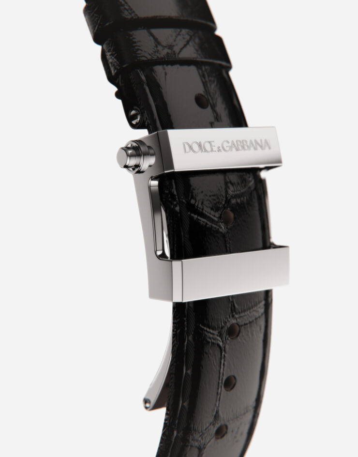 Dolce & Gabbana Montre acier et œil de fer Noir WWFE1SWW060