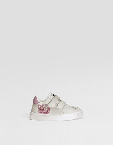 Dolce & Gabbana DG Original calfskin sneakers with DG logo Blue DL0085A4434