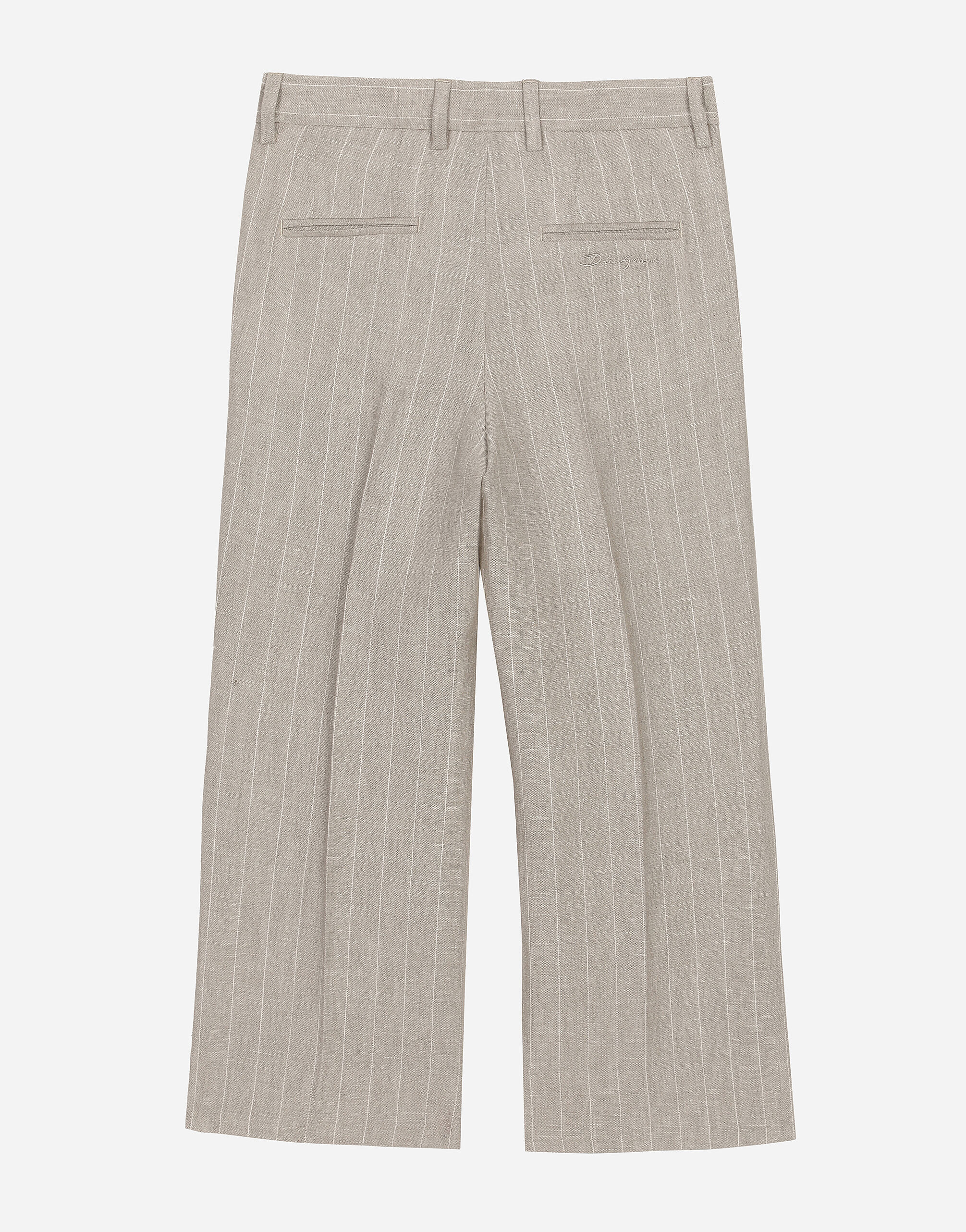 Classic pinstripe linen pants in Multicolor for Boys