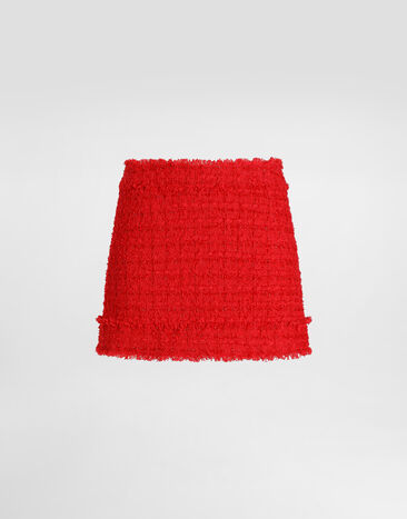 Dolce & Gabbana تنورة قصيرة Rachel من تويد Red F4DECTHJMRM