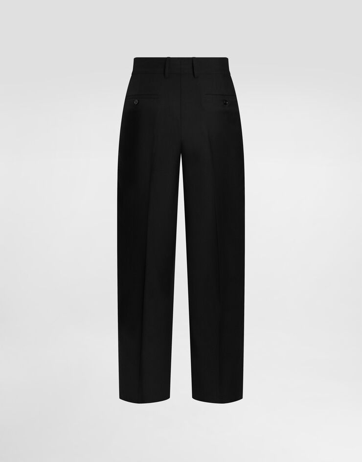 Dolce & Gabbana Pantalones en lana virgen Black GP0N2TGL269