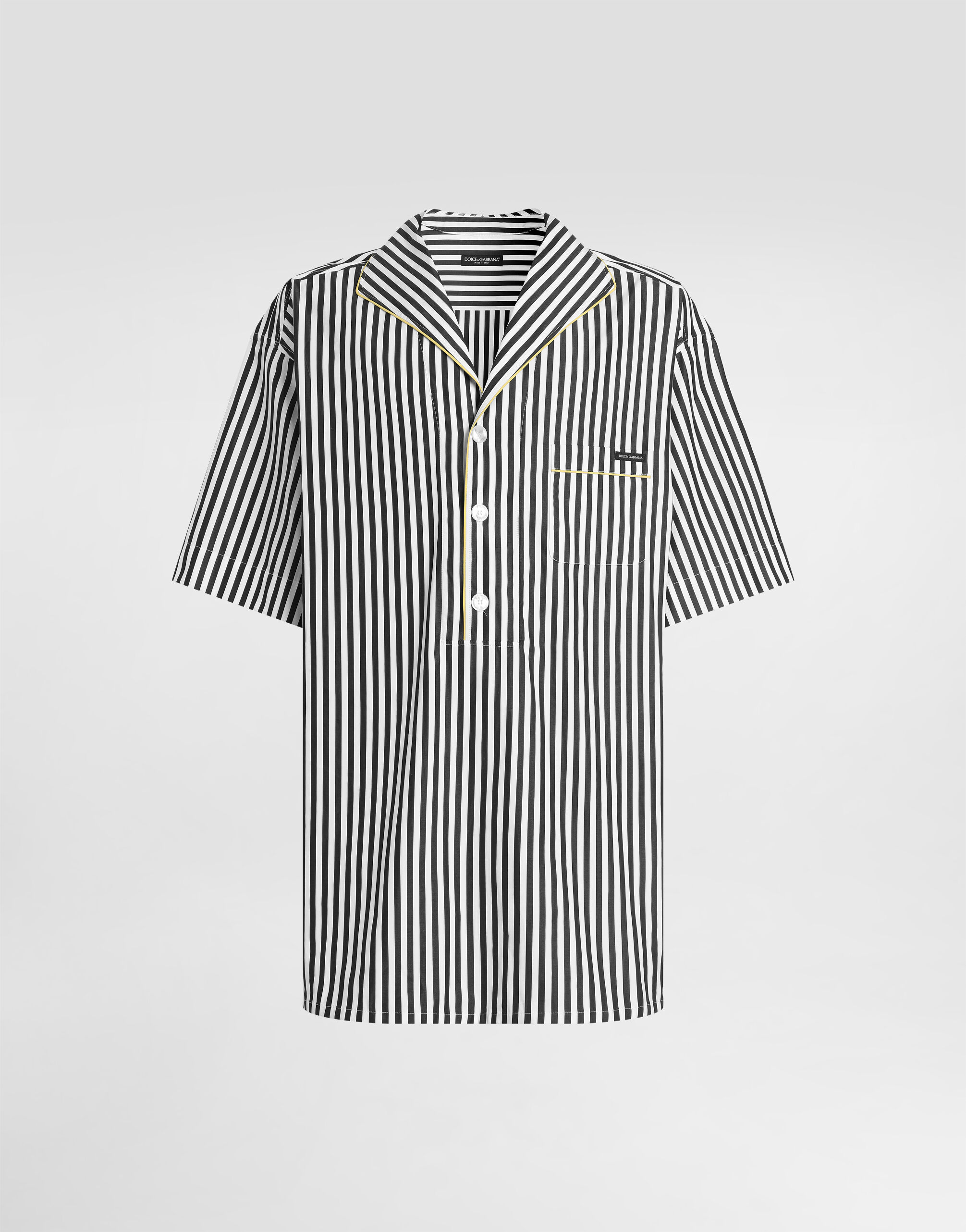 Striped poplin shirt