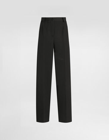 Dolce & Gabbana Wool gabardine trousers Black FTDI5TFU2OW