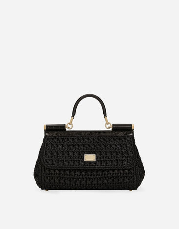 Dolce & Gabbana Bolso de mano Sicily alargado Negro BB7652A4666