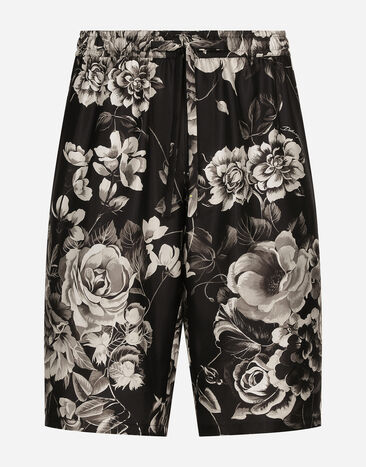 Dolce & Gabbana Floral-print silk vanity shorts Print GVRMATHI1SV