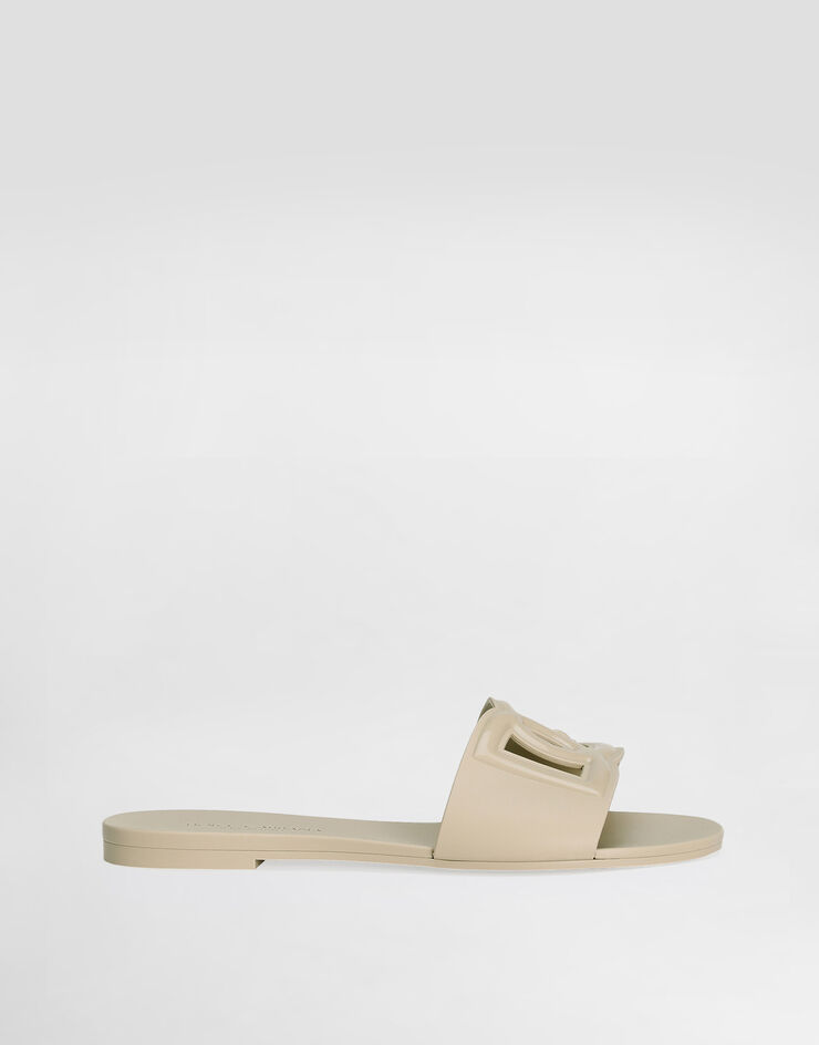 Dolce & Gabbana Sandalia playera de goma Beige CW2215AN994