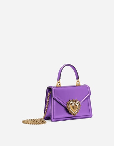 Dolce & Gabbana Bolso con asa superior Devotion pequeño Violeta BB6711A1016