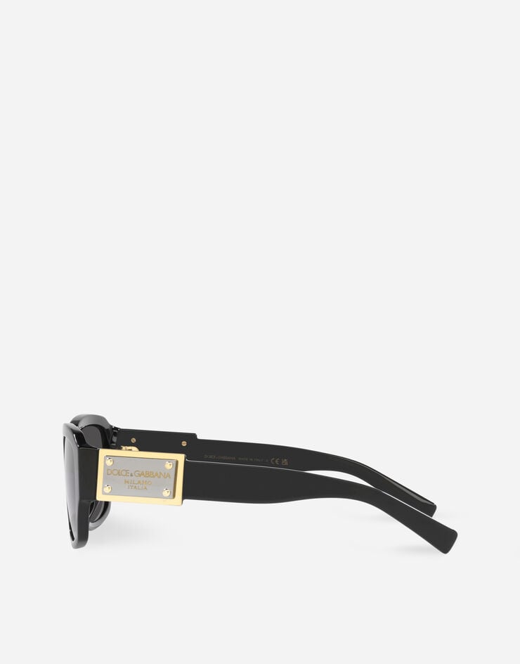 Dolce & Gabbana Sonnenbrille Placchetta Schwarz VG4419VP187