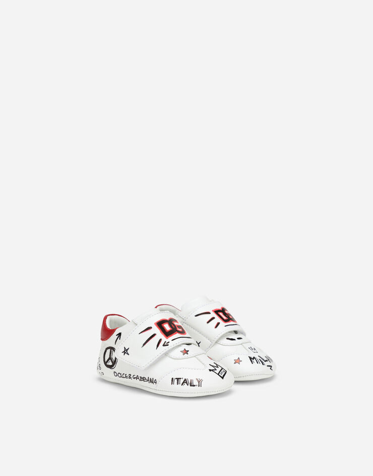 Dolce & Gabbana Graffiti-print nappa leather sneakers Multicolor DK0117AO886