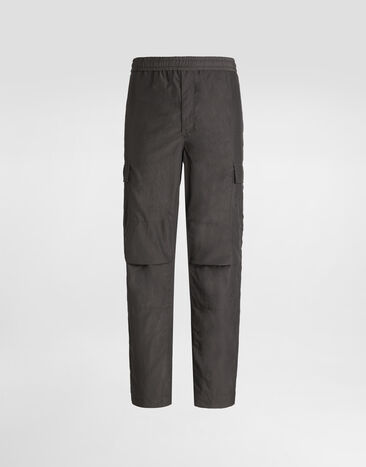 Dolce & Gabbana Pantalon cargo en tissu technique Gris GP0O9TFUS28