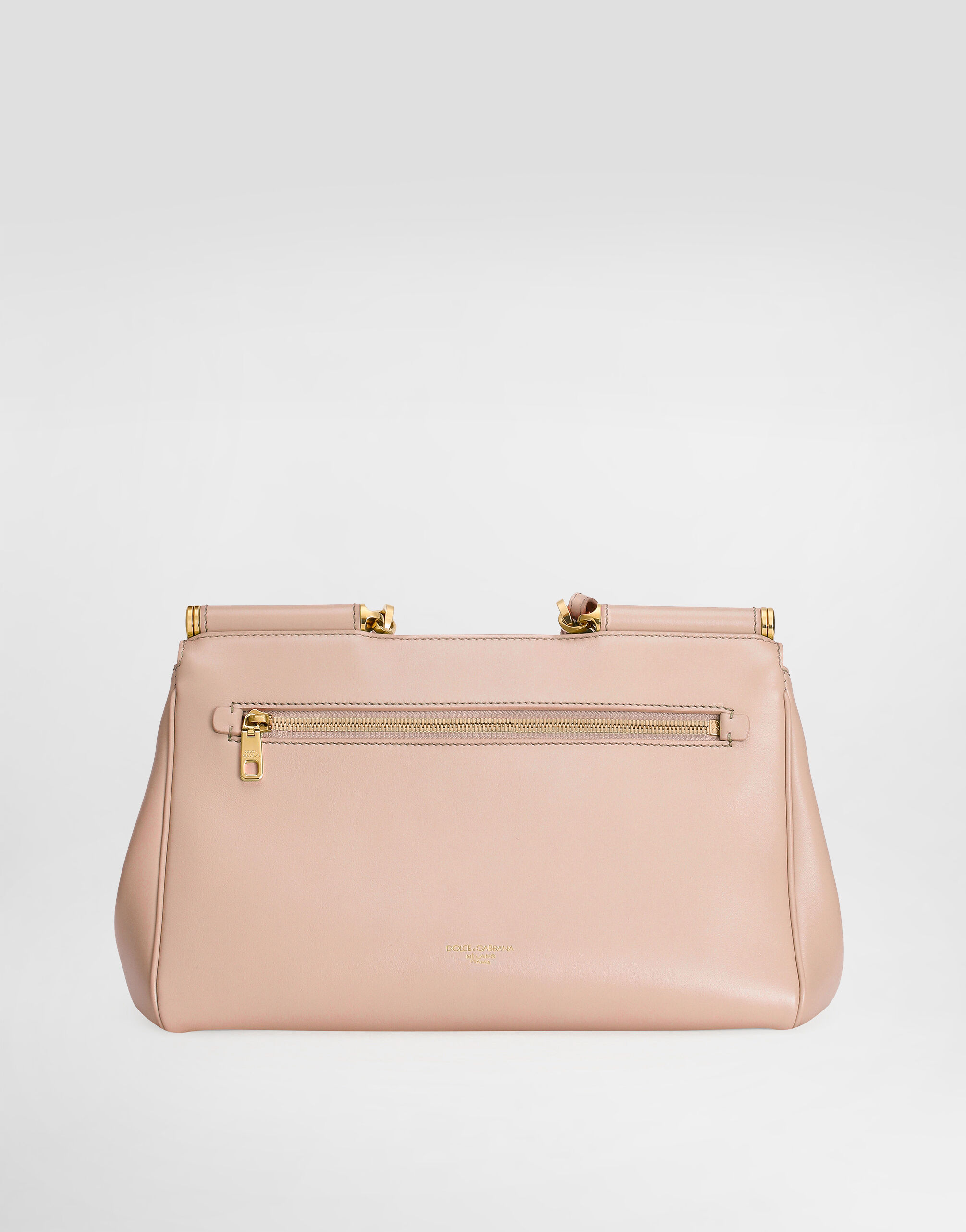 Medium My Sicily handbag in plongé calfskin in Beige for Women