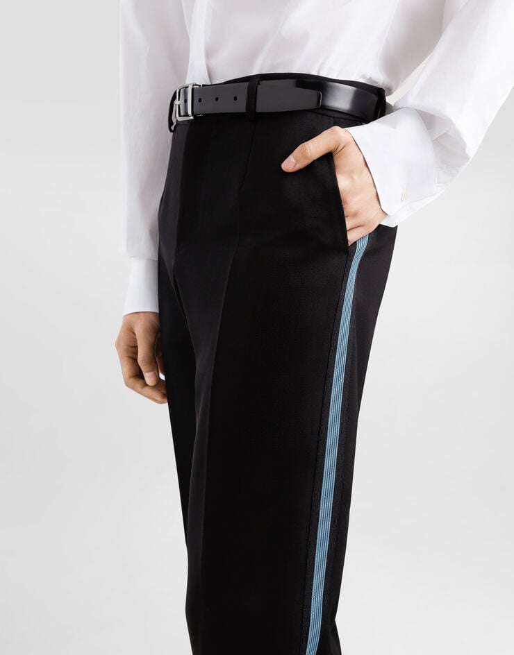 Dolce & Gabbana Tailored wool pants Black GP0K4TFU21E
