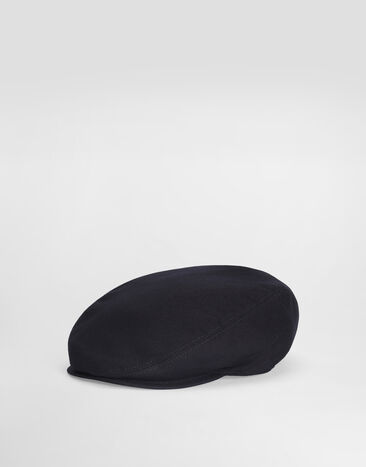 Dolce & Gabbana Gorra plana en algodón Blue GH587ZFUFOH