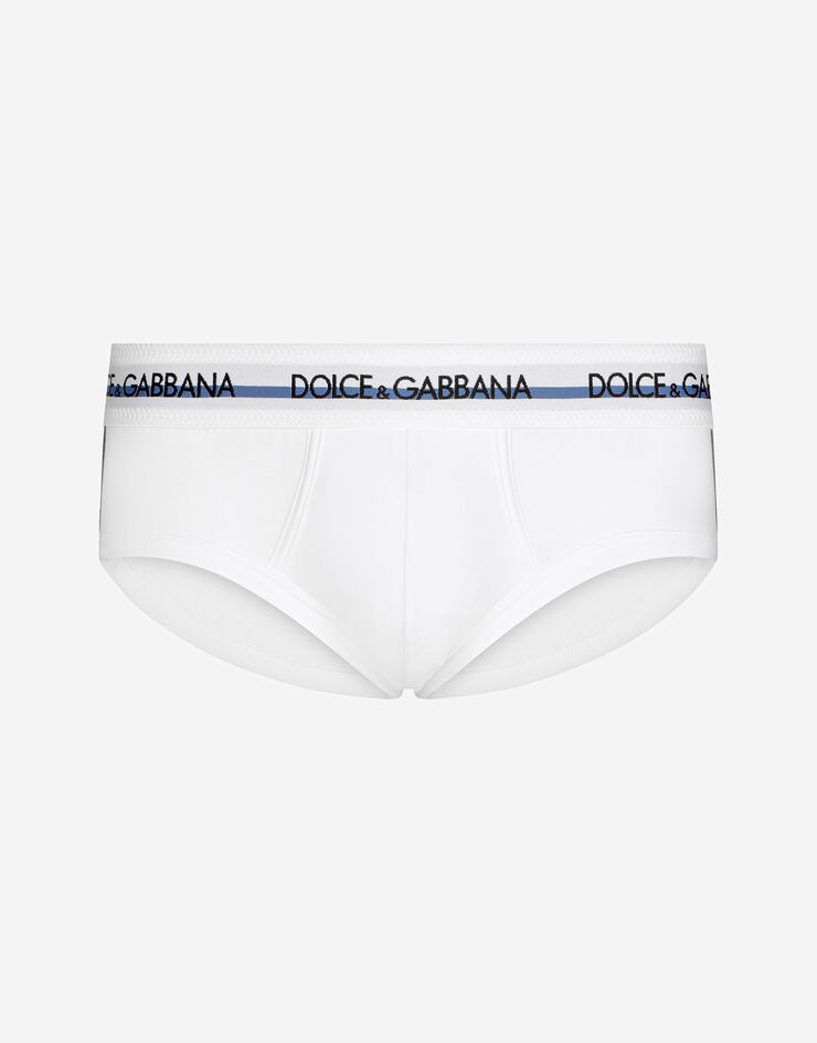 Dolce & Gabbana 양방향 스트레치 저지 브란도 브리프 화이트 M3E07JOUAIG