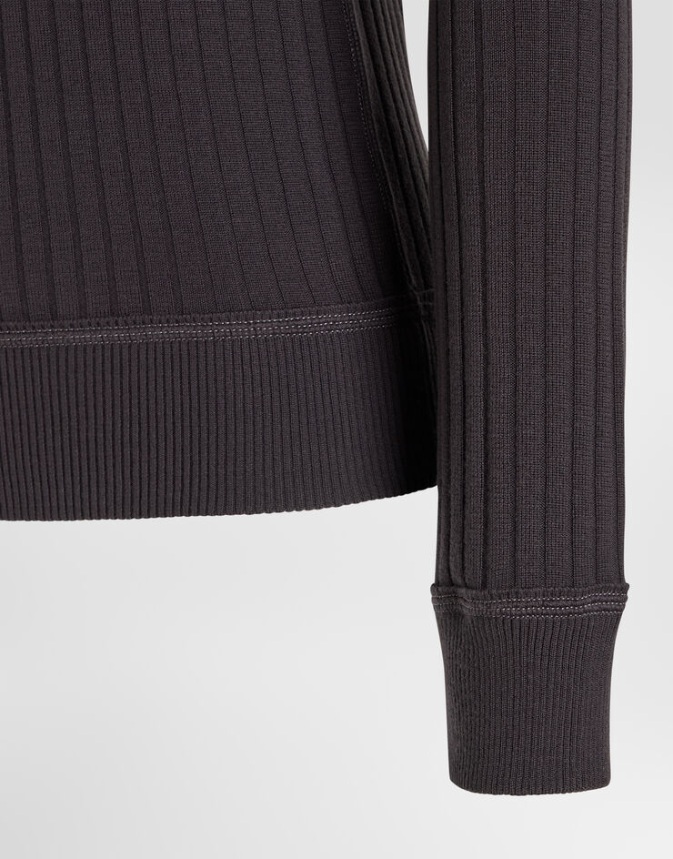 Dolce & Gabbana Serafino virgin wool pullover Dolce & Gabbana Serafino virgin wool pullover Grey GXX74TJCVZ3