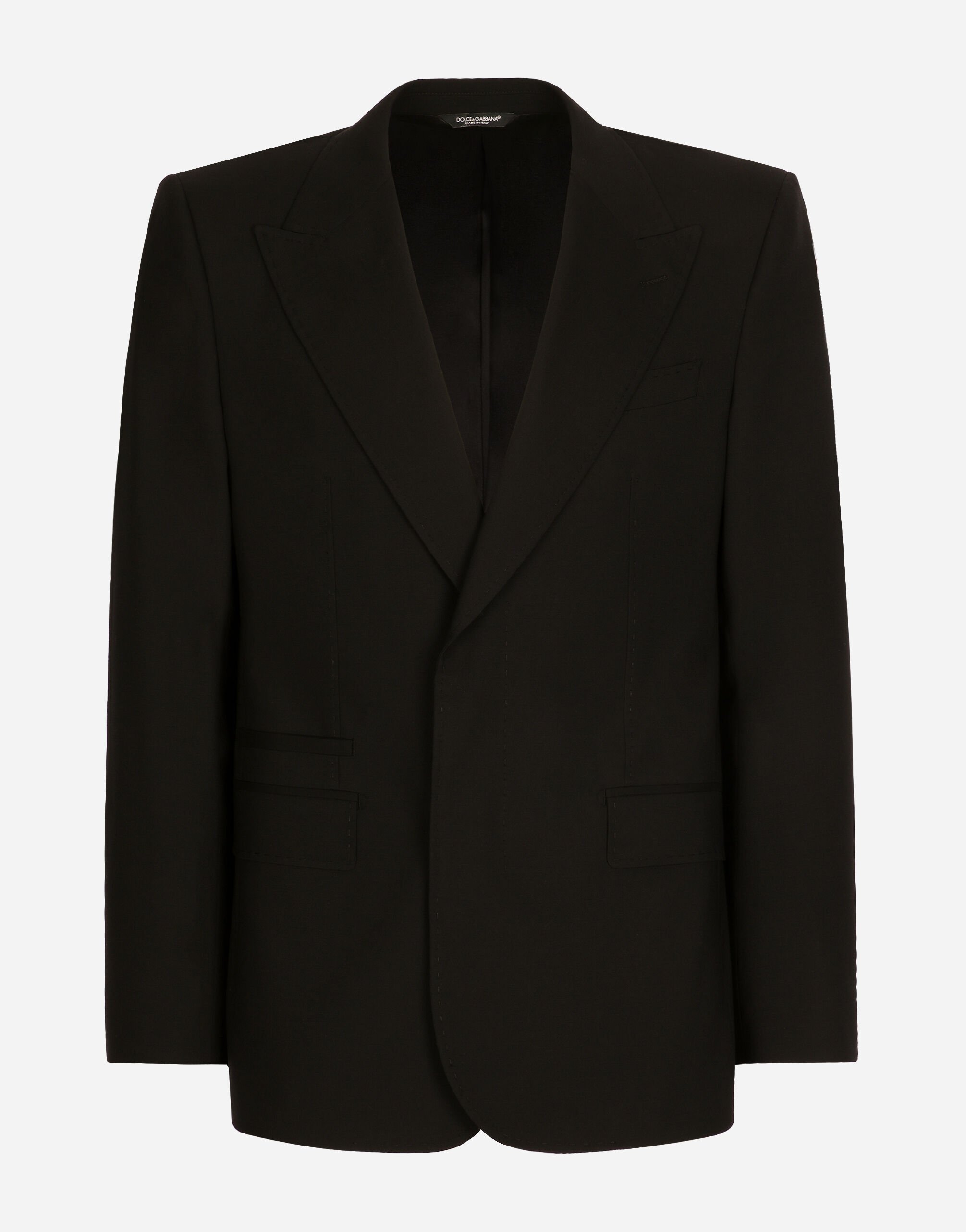 Dolce & Gabbana Stretch wool Sicilia-fit jacket Black G2RQ2TGF815