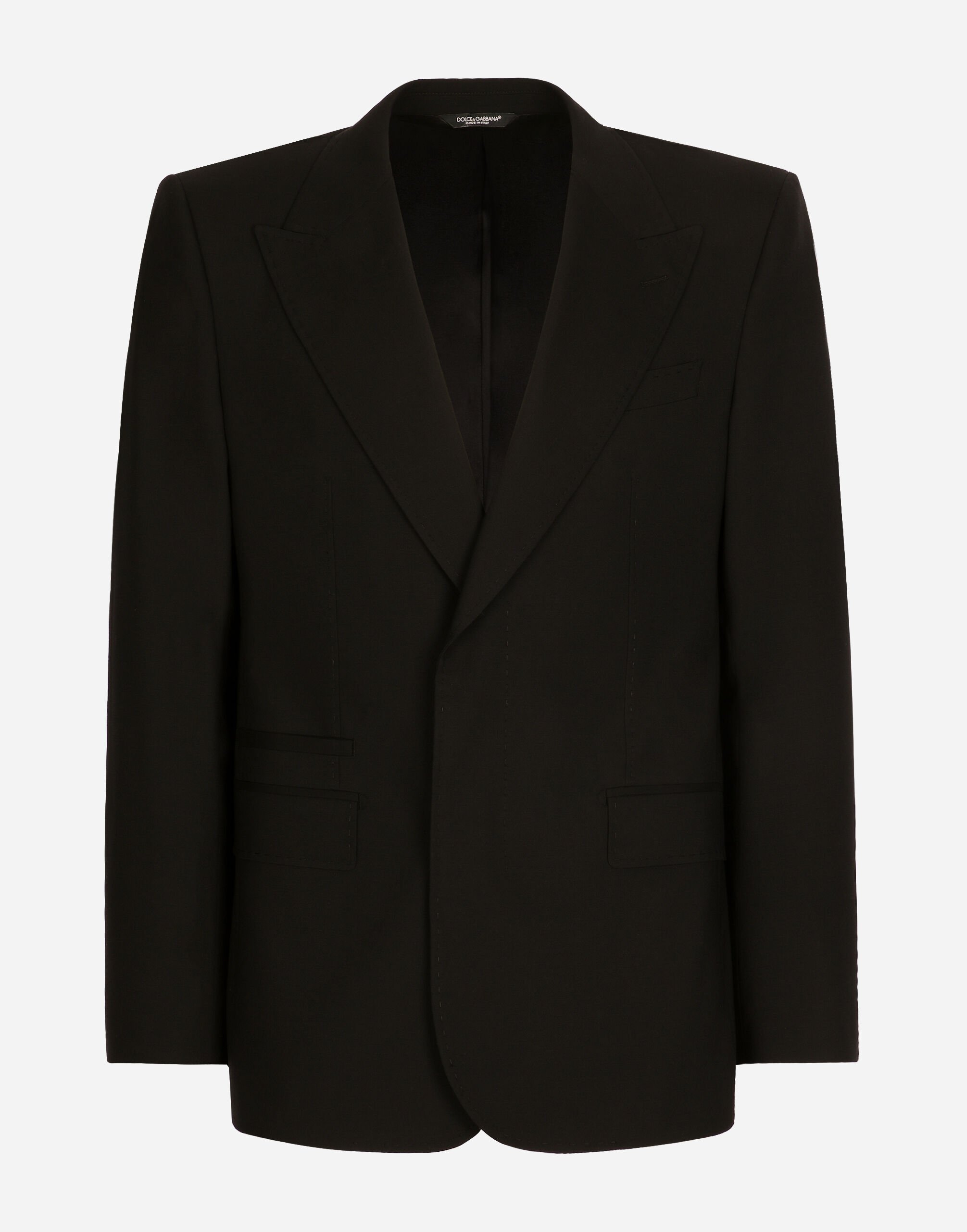Veste Sicilia en laine stretch en Noir pour homme Dolce Gabbana