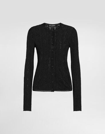 Dolce & Gabbana Lace cardigan Black FXVD1TJBSOA