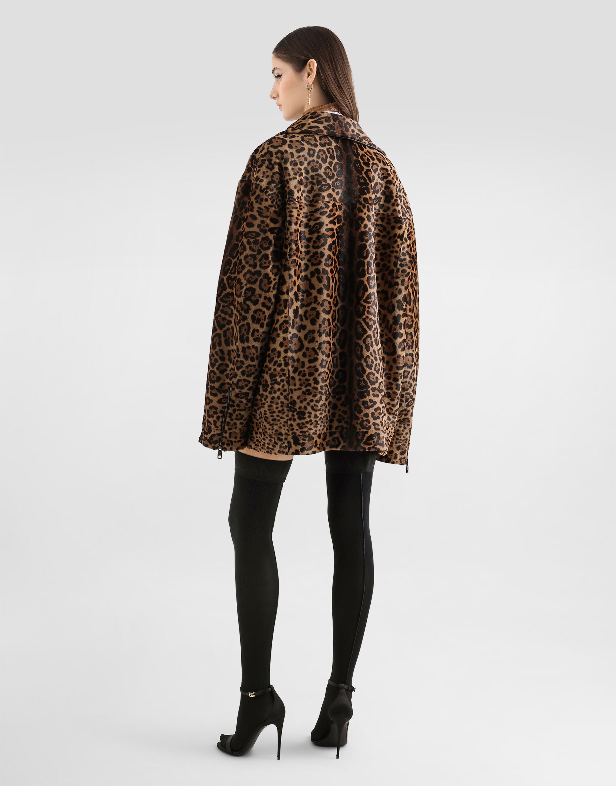 希少✨DOLCE&GABBANA カジュアルジャケット　ストライプ　XL Pony leo shirt-style jacket in Multicolor for Women