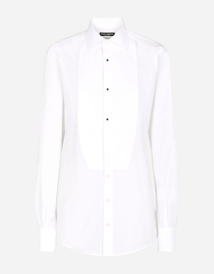Dolce & Gabbana Poplin tuxedo shirt BLANC F5O45TFU5K9