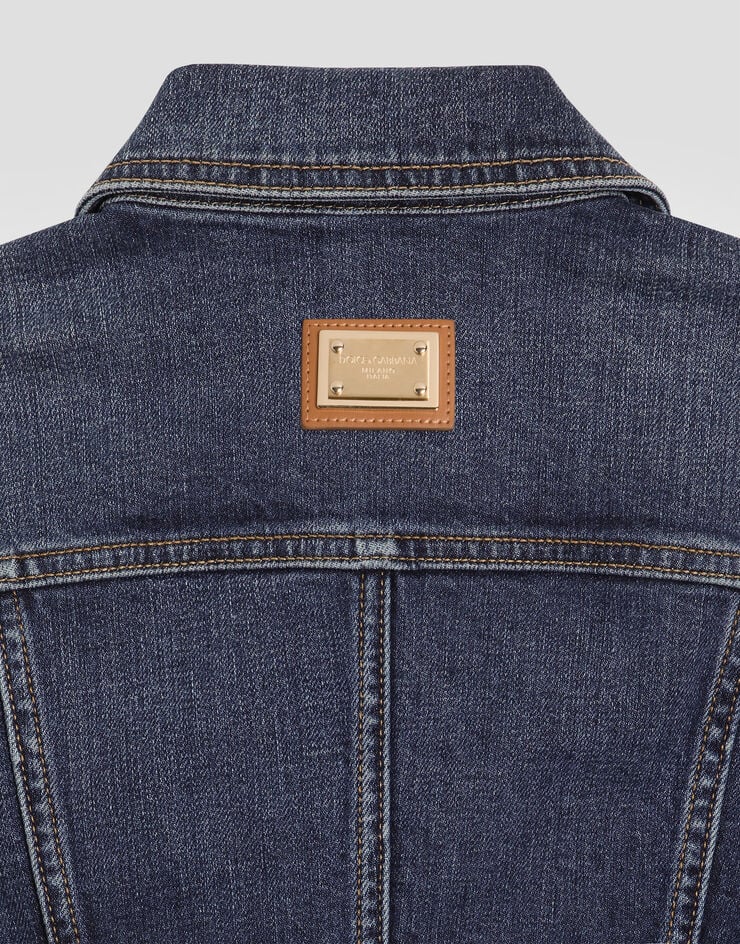 Dolce & Gabbana Single-breasted denim jacket Dolce & Gabbana Single-breasted denim jacket Multicolor F9U66DG8PH6