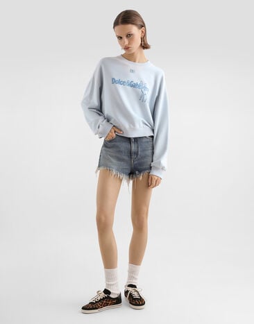 Dolce & Gabbana Denim shorts Multicolor FTDHBDG8OS1