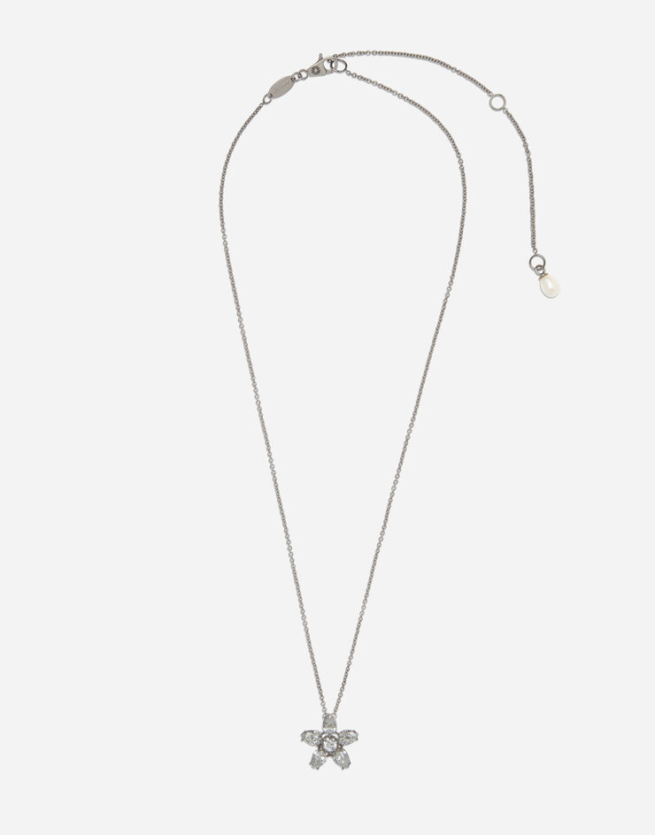 Dolce & Gabbana Primavera pendant in white gold with diamonds White Gold WAKI3GWDIWH