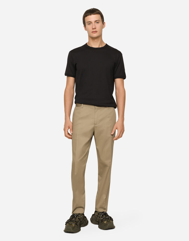 Dolce & Gabbana 丝毛混纺长裤 米色 GY6FETFUFJR