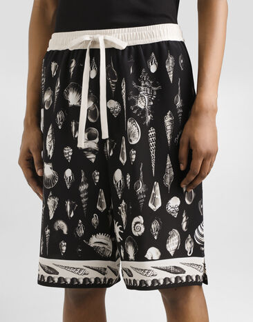 Dolce & Gabbana shell-print marocaine crêpe trousers Multicolor GV37ATHI1ZF