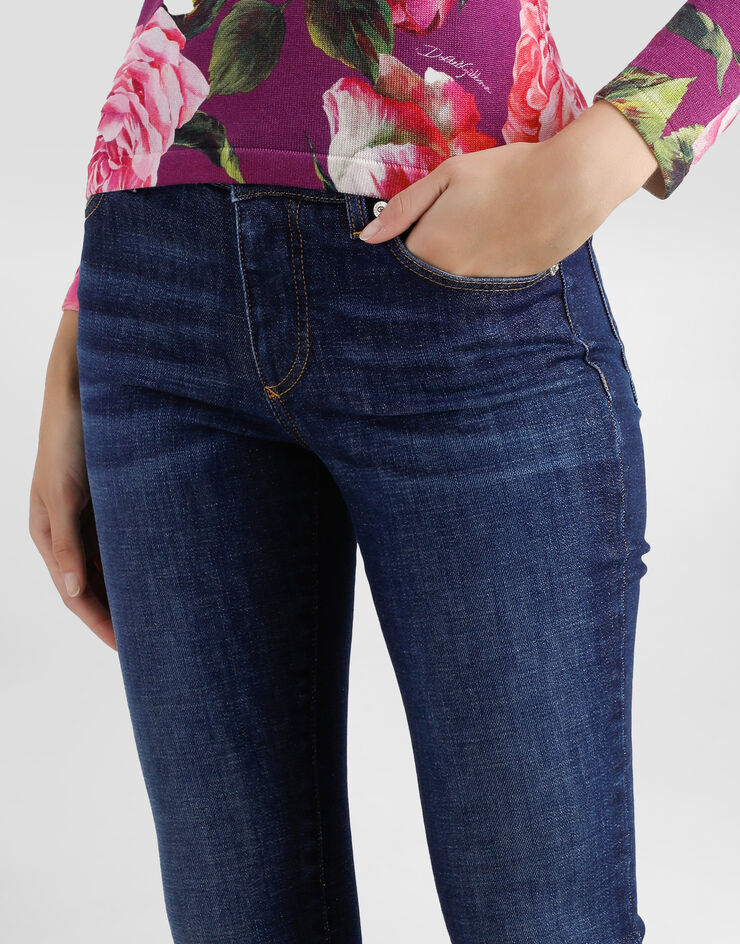 Dolce & Gabbana Skinny denim jeans Multicolor FTC68DG8MB9