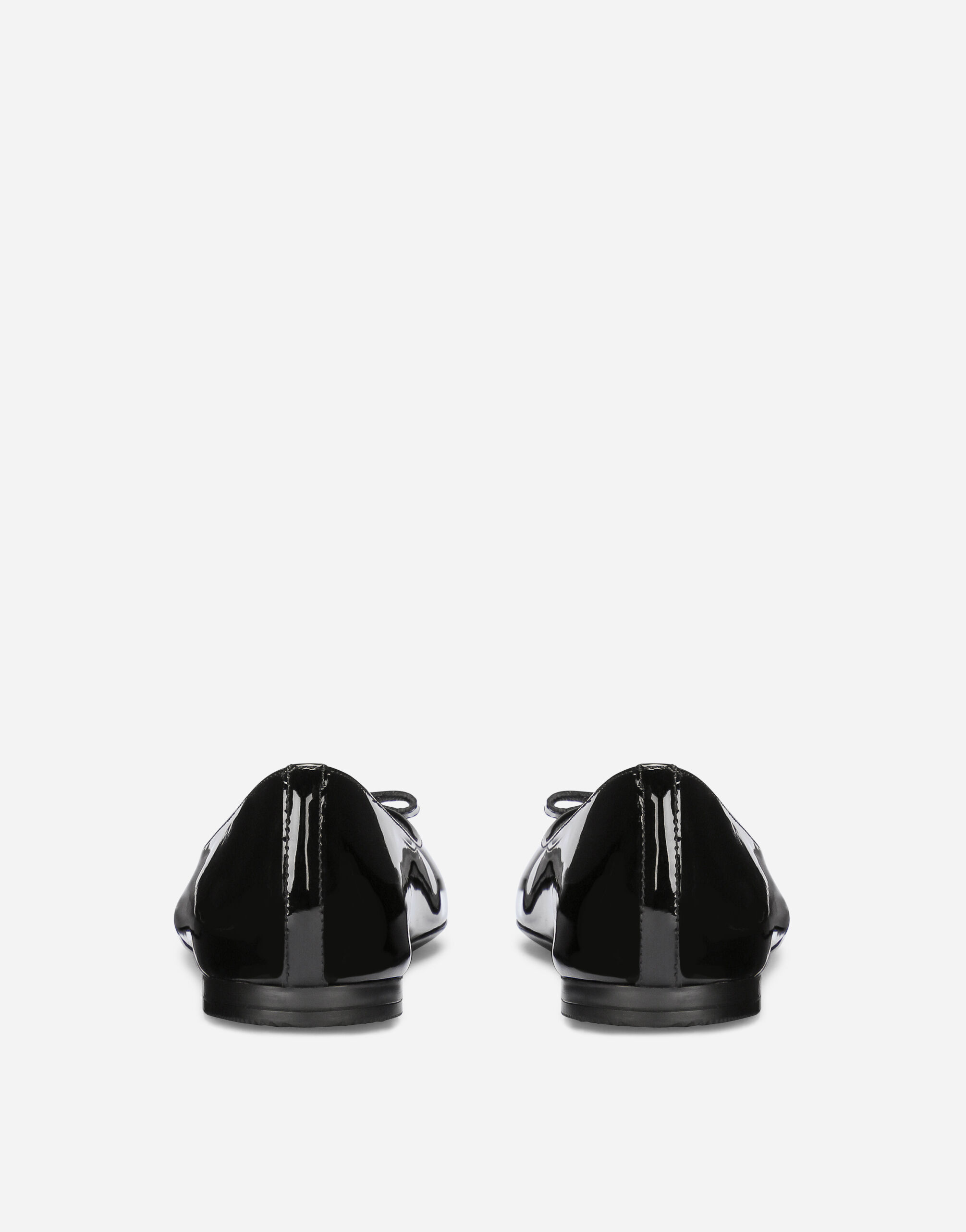 【関税＆送料込み】Dolce & Gabbana Leather Ballet Flats Nappa leather ballet flats in Black for Women