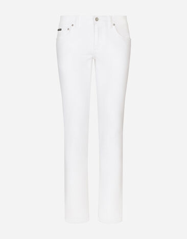 Dolce & Gabbana White skinny stretch jeans Multicolor G5LZ9ZG8LD3