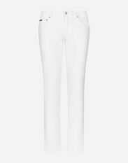 Dolce & Gabbana White skinny stretch jeans Multicolor GY07LDG8HD1