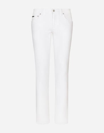 Dolce&Gabbana White skinny stretch jeans Blue G9ZY5LHULR0