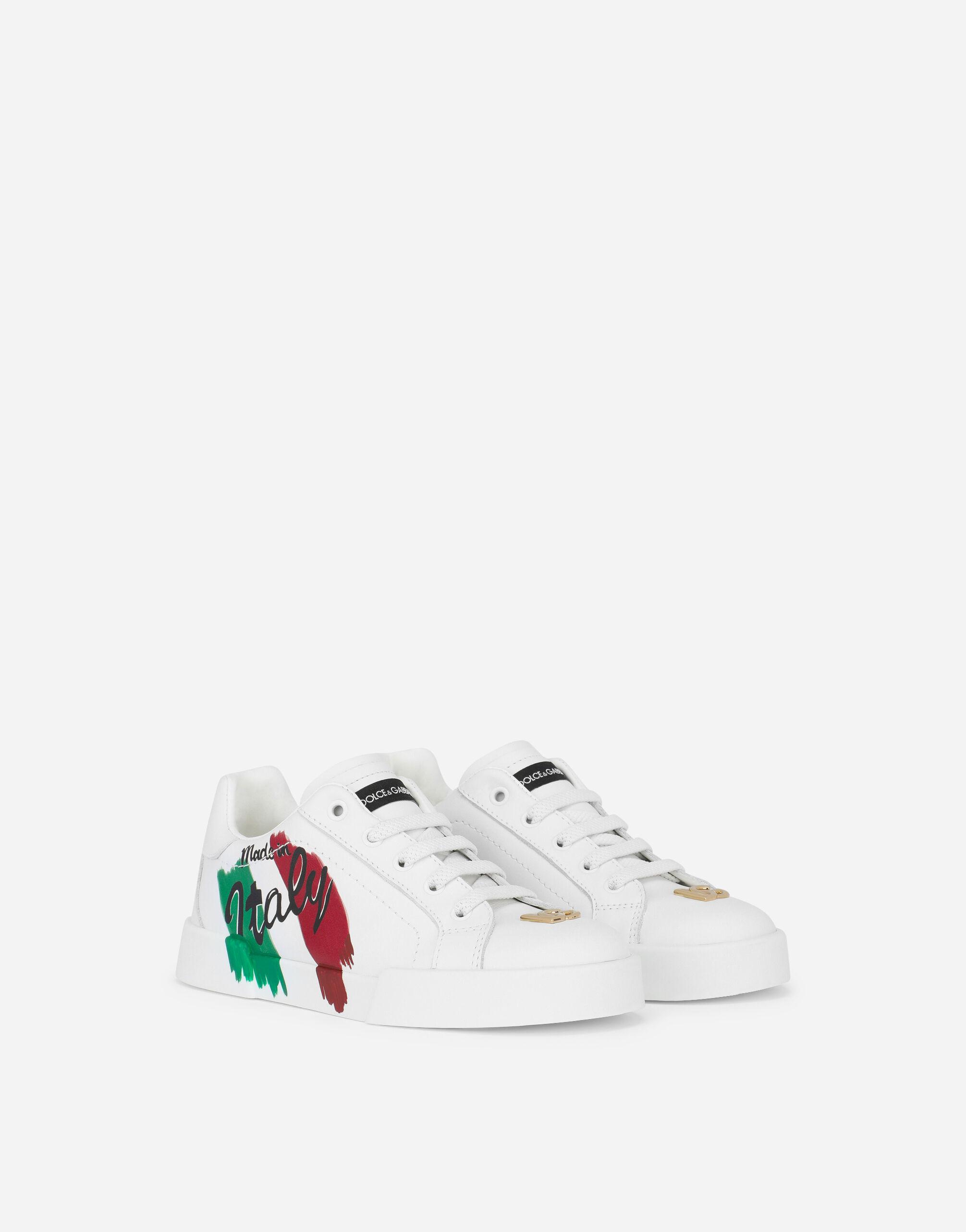 Portofino Light sneakers with Made in Italy print in Multicolor for Men Dolce Gabbana