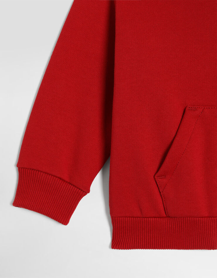 Dolce & Gabbana Hoodie with logo Red L1JWNTG7P4X