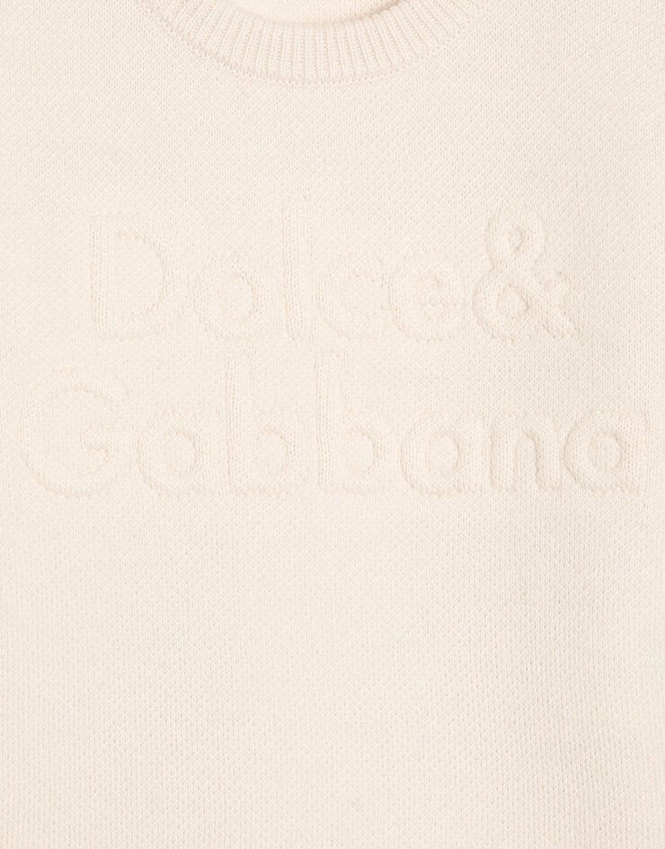Dolce & Gabbana Wool interlock sweater Beige L1KWC5JDVCQ