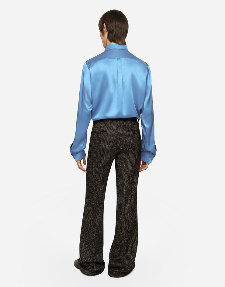 Dolce&Gabbana Stretch alpaca and wool straight-leg pants Multicolor GYZLHTFMMHU