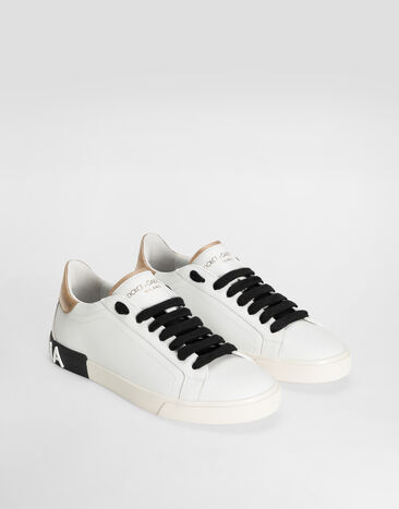 Dolce & Gabbana Portofino vintage calfskin sneakers White CK2203AM780