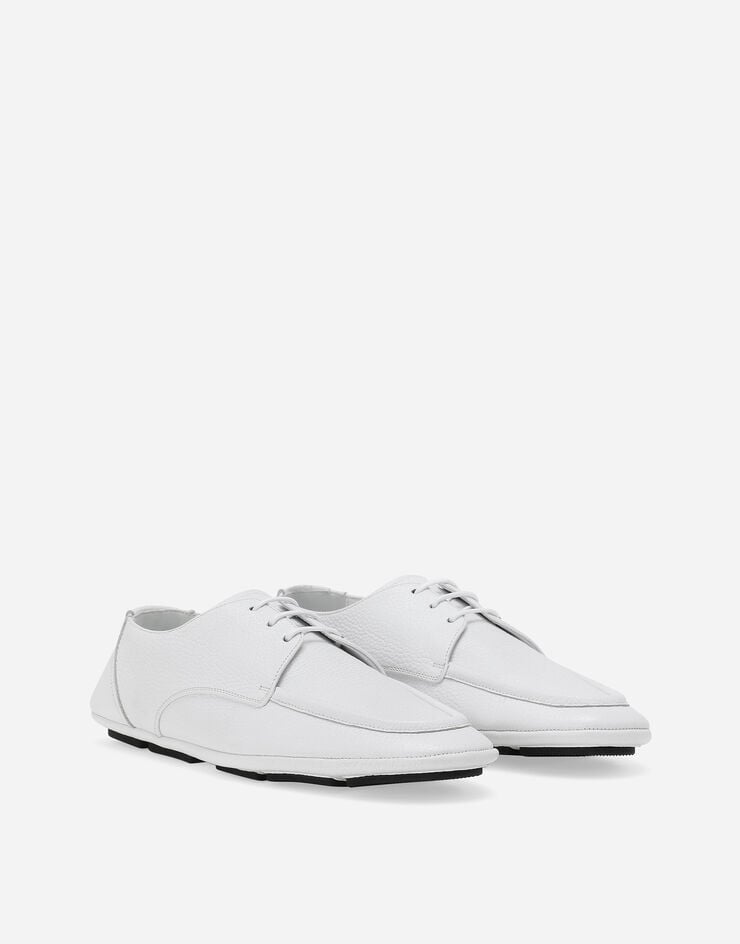 Dolce & Gabbana حذاء ديربي من جلد أيل أبيض A10822A8034