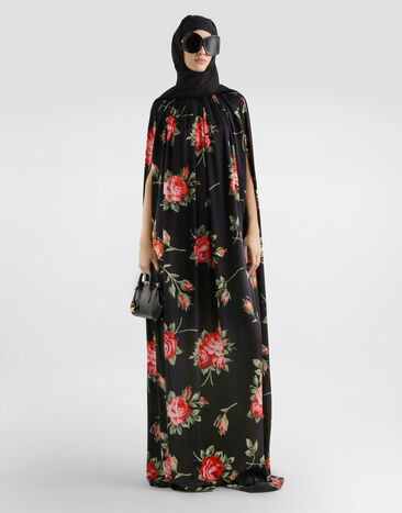 Dolce & Gabbana Rose bouquet-print tunic dress Multicolor F610NTFSA8Q