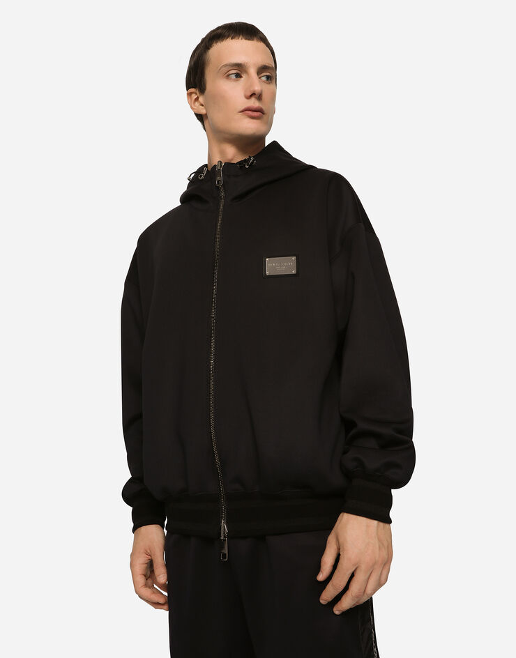 Dolce & Gabbana Reversible jacket with branded tag Black G9ZT7TFUGK6