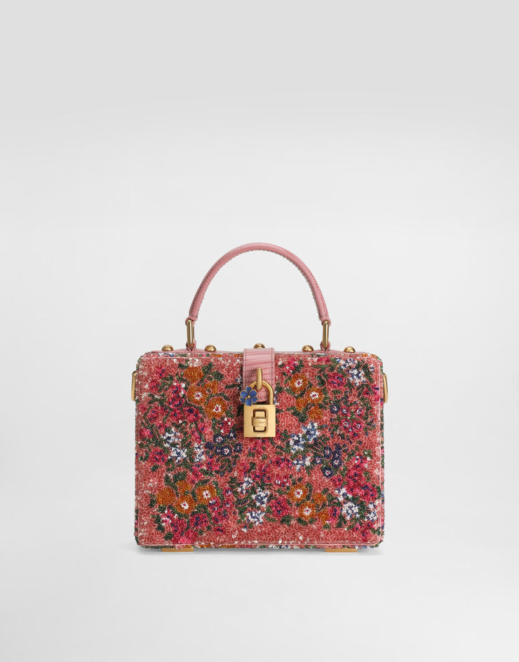 Dolce & Gabbana Sac à main Dolce Box avec broderie de paillettes Multicolor BB5970A0115