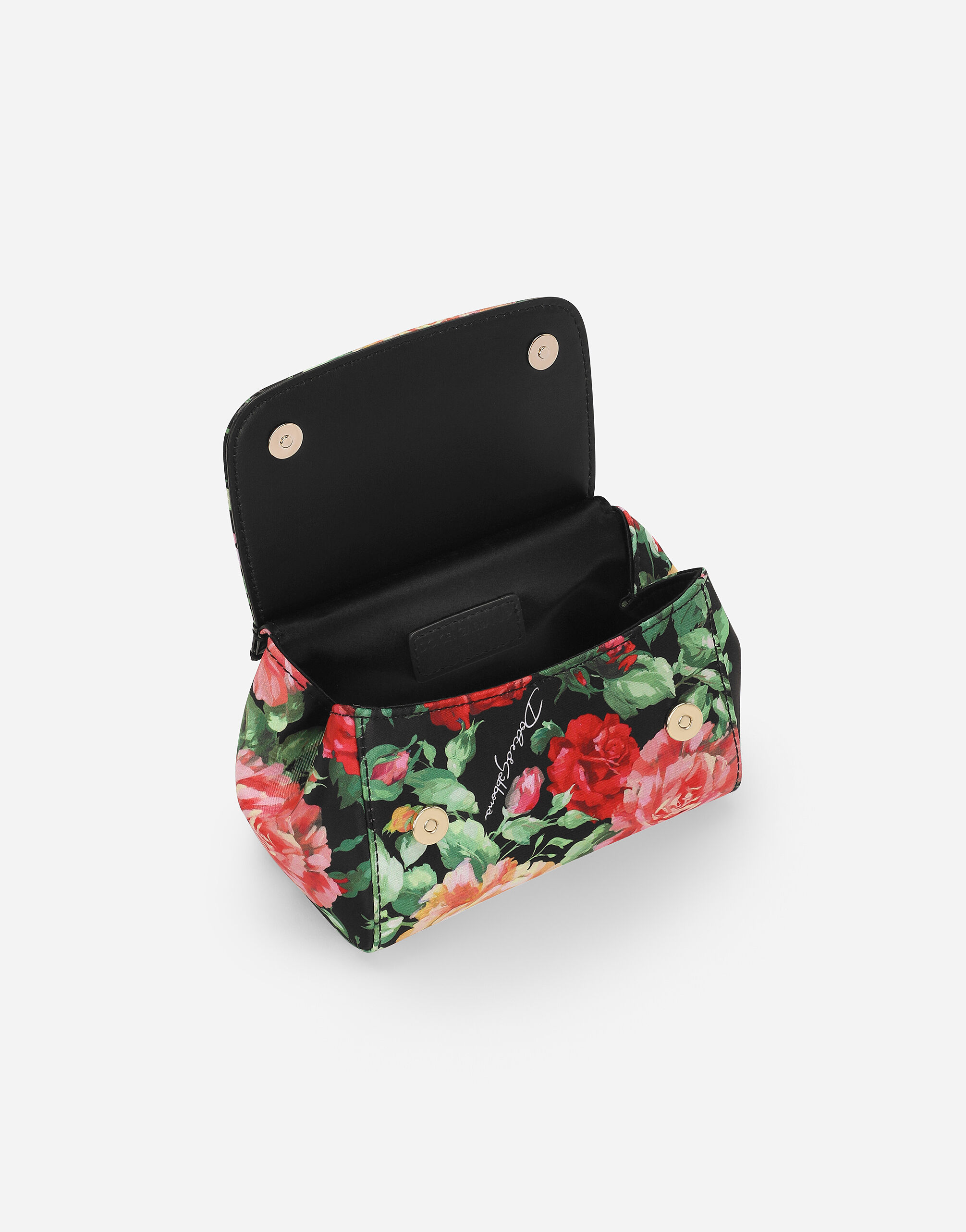 【関税&送料込】Dolce & Gabbana Floral Print Canvas Large Sh DOLCE & GABBANA Canvas Court Printed Floral Kids Tote Red